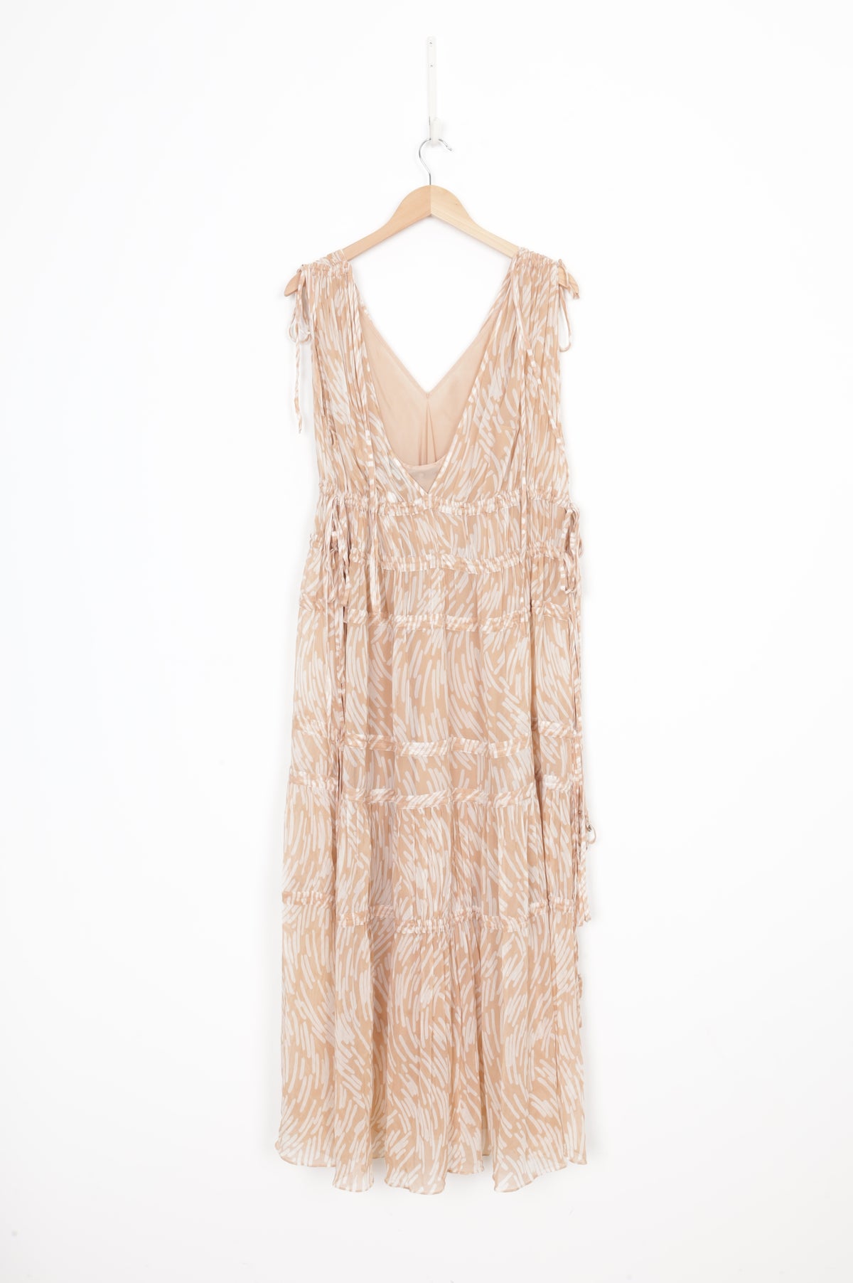 Lee Mathews Womens Beige Dress Size 3