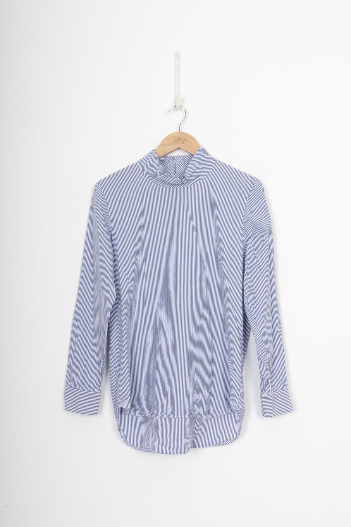 Helen Cherry Womens Blue Shirt Size S