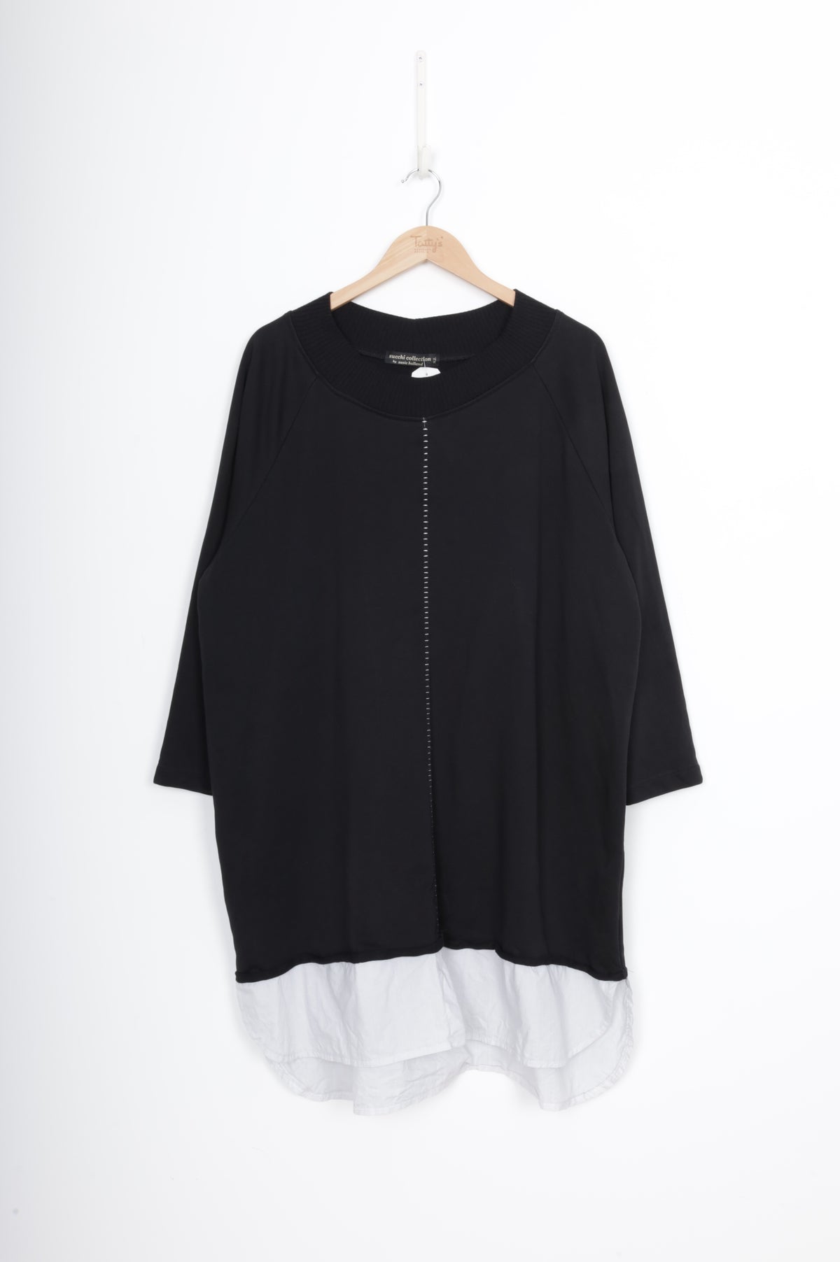 Succhi Collection by Susie Holland Womens Black Sweatshirt Size XL