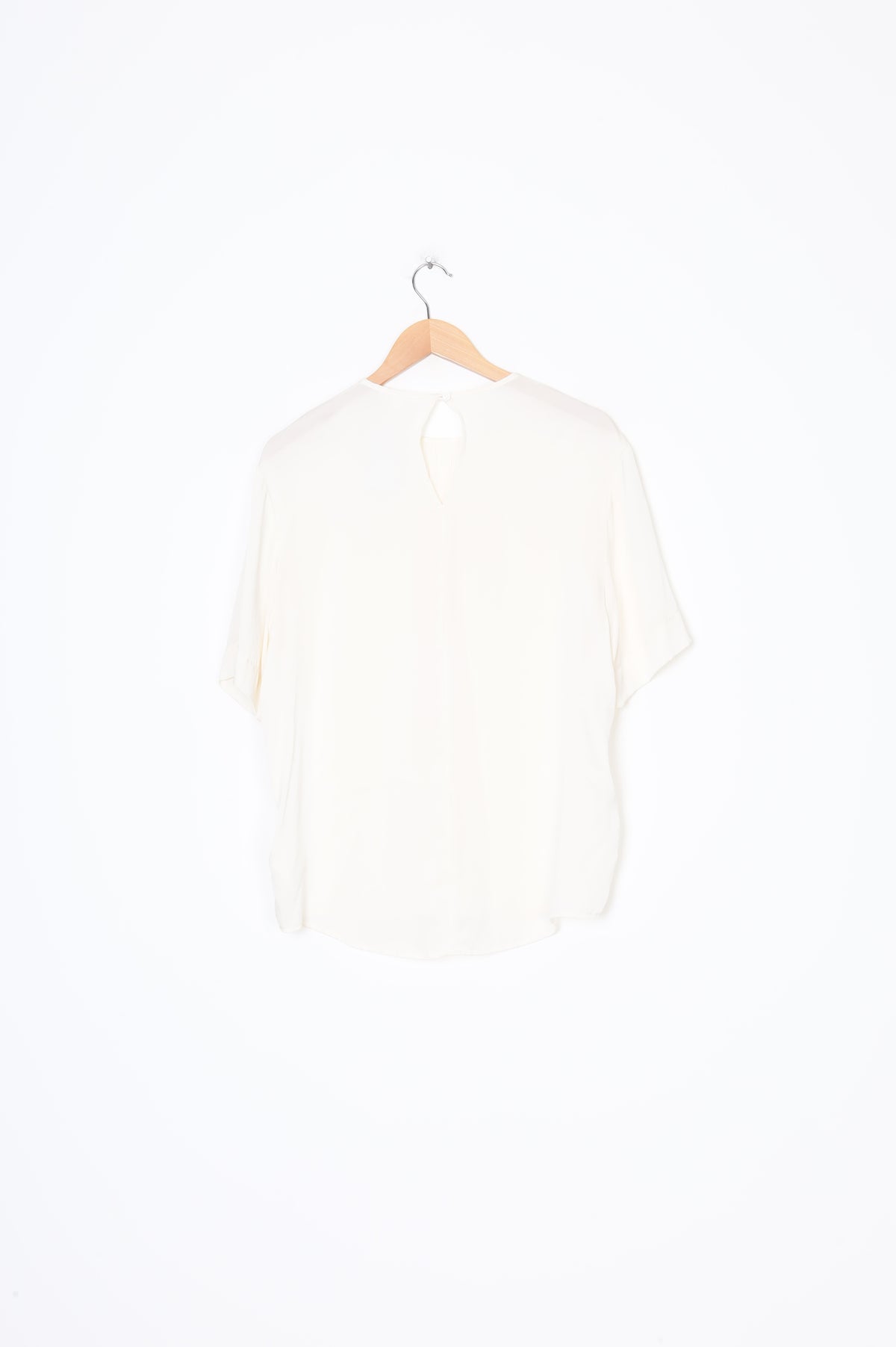 Juliette Hogan Womens Cream Blouse Size 10