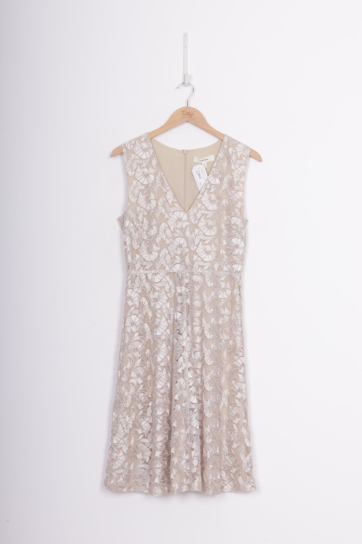 juliette hogan Womens Beige Dress Size 10