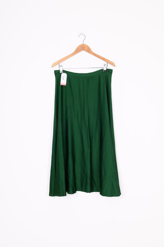 Staple + Cloth Womens Green Skirt Size 14