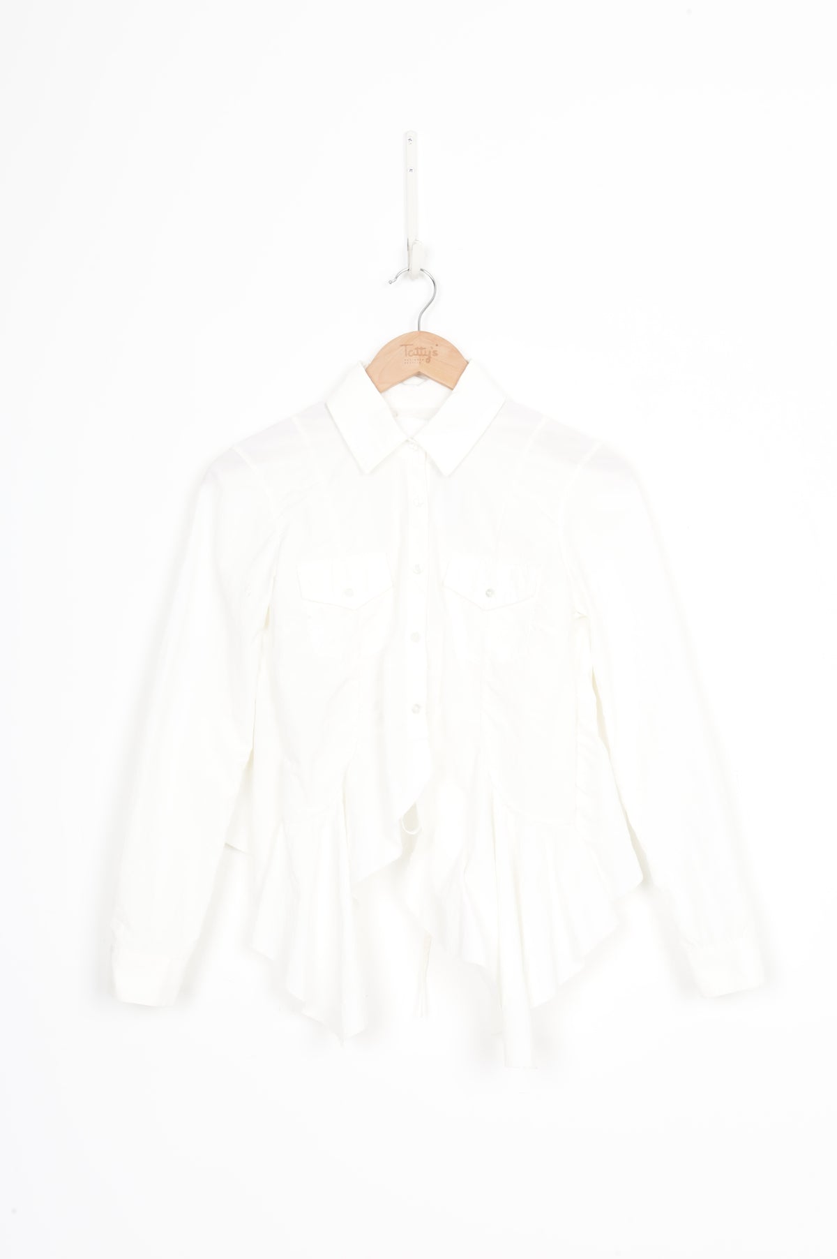 Marques Almeida Womens Cream Shirt Size XS
