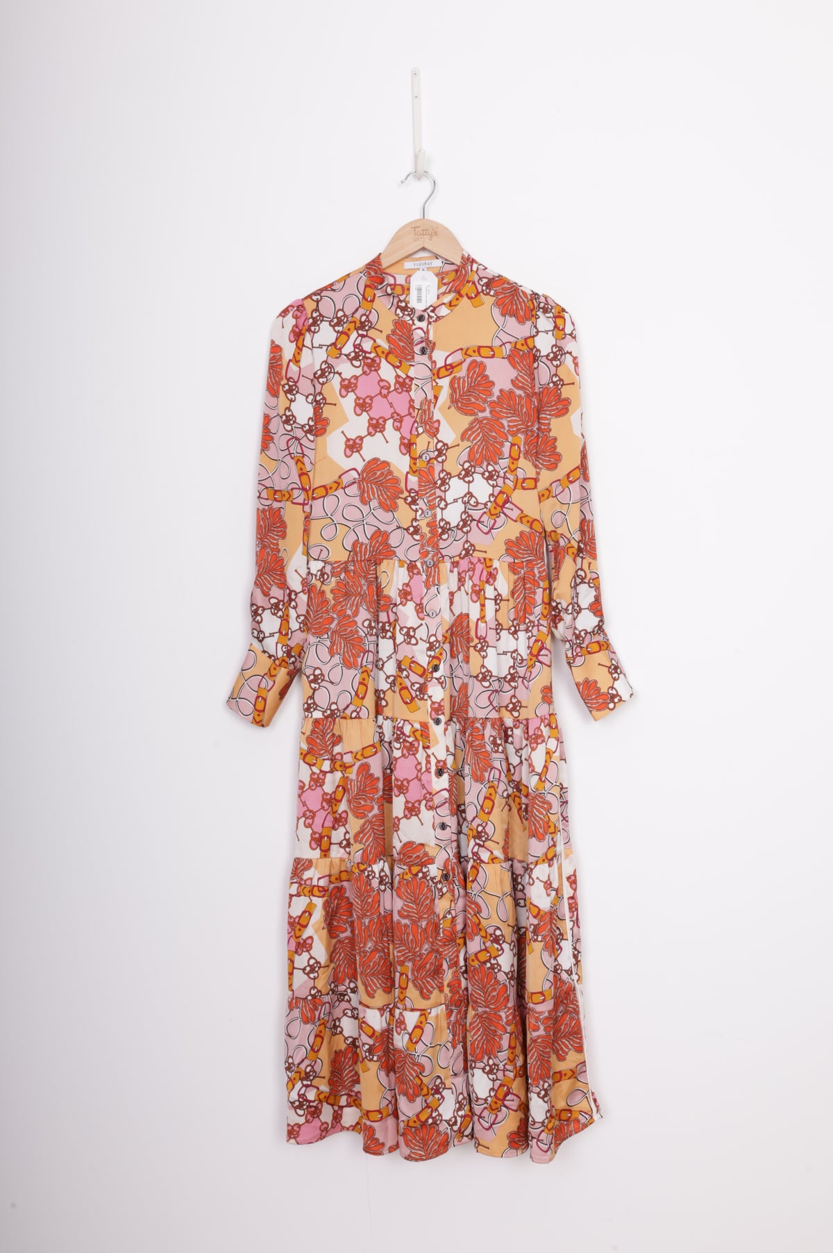 Tuesday Womens Pink Dress Size 8