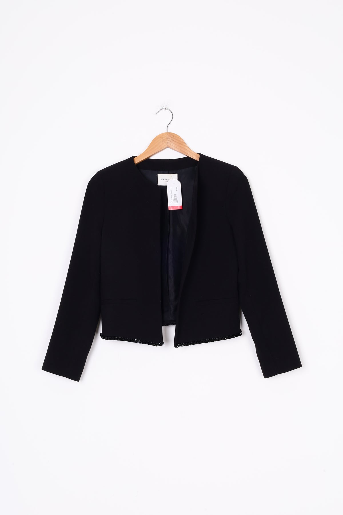 Sandro Paris Womens Black Blazer Size 36
