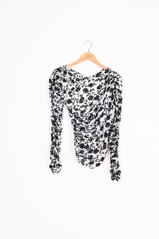 Harris Tapper Womens White Top Size 8