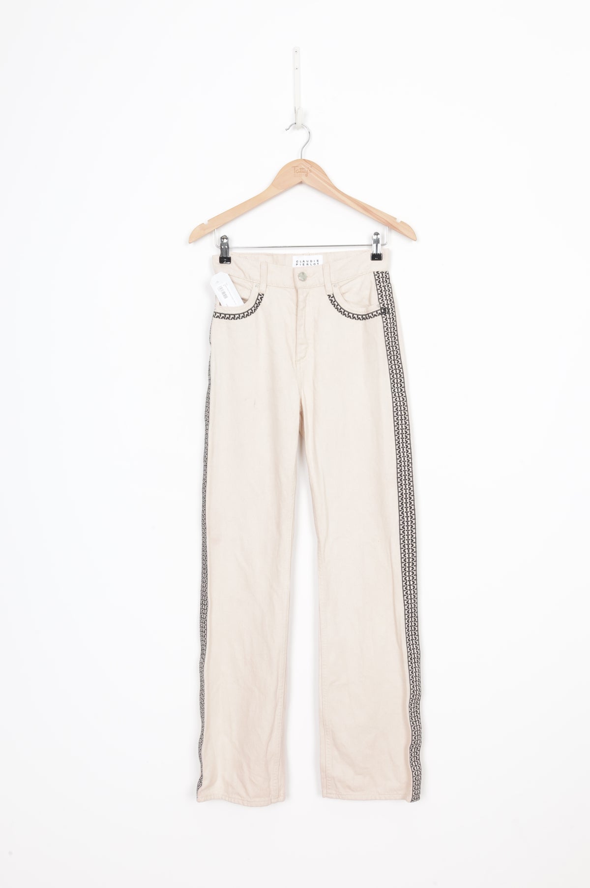 Claudie Pierlot Womens Beige Jeans Size 36