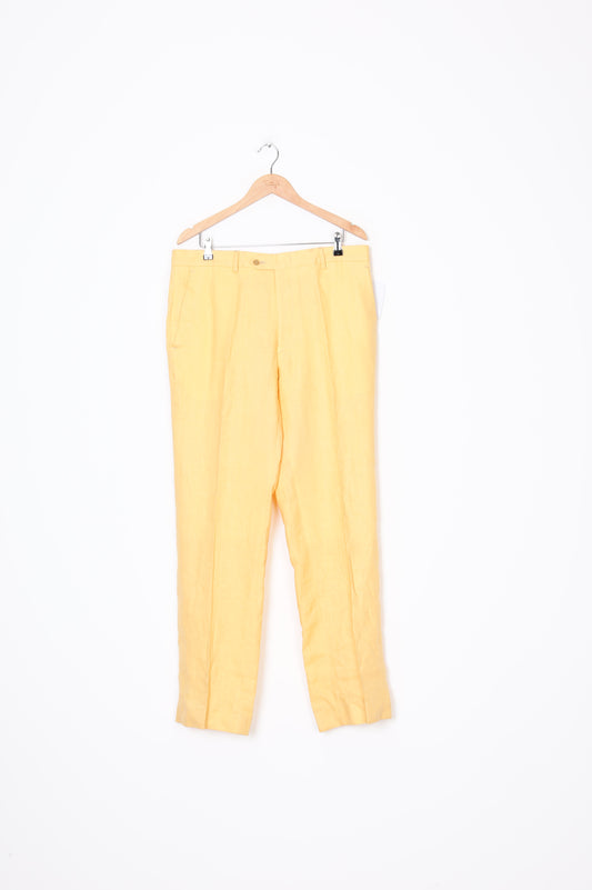 Kostner - vintage Mens Yellow Pants Size 54