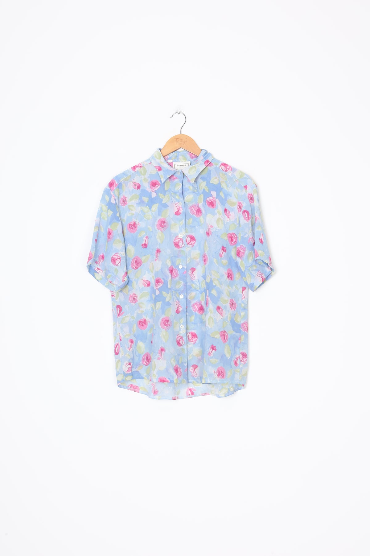 Summit- NZ Vintage Womens Blue Shirt Size 12