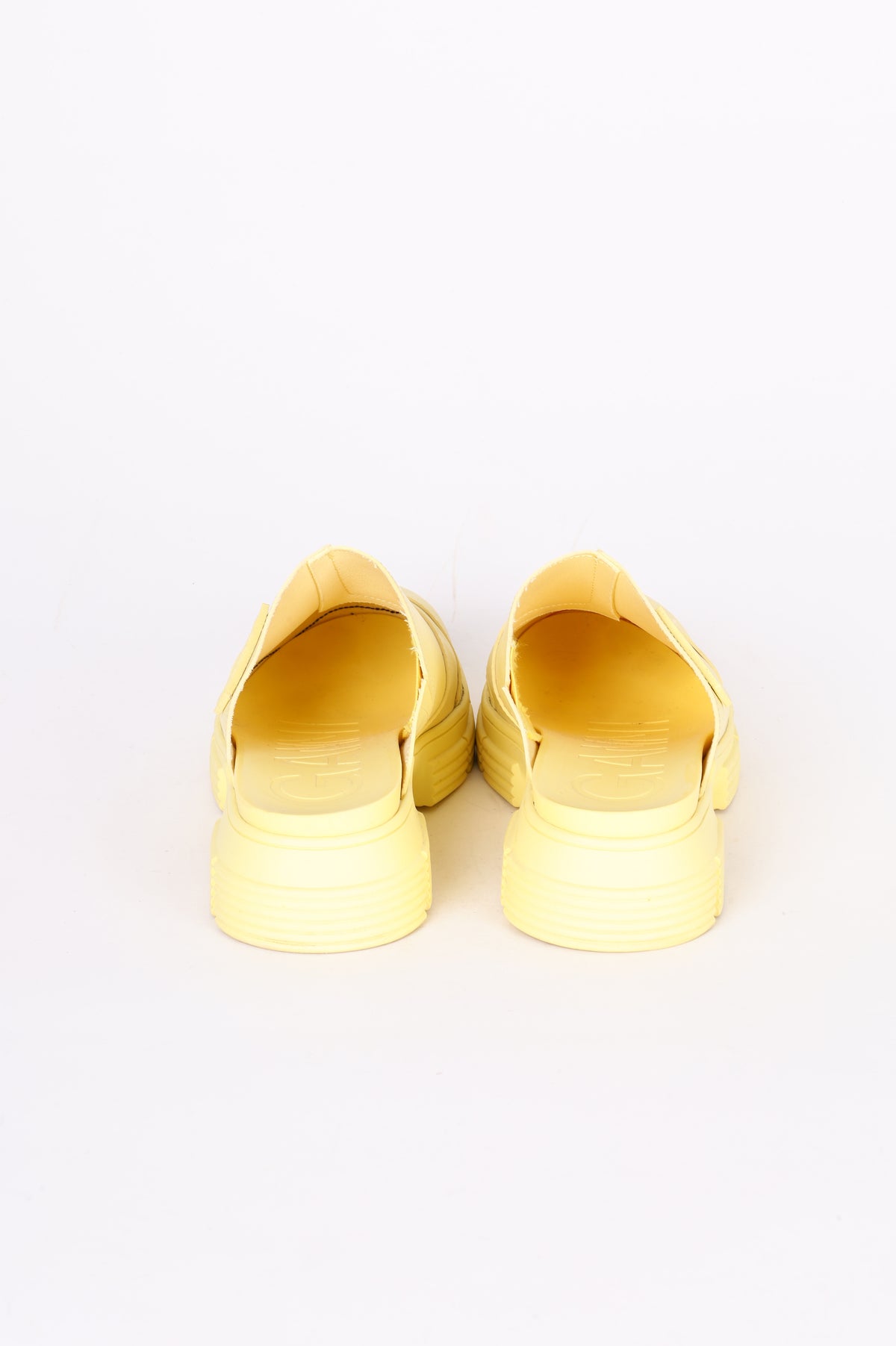 Ganni Womens Yellow Shoes Size EU 38