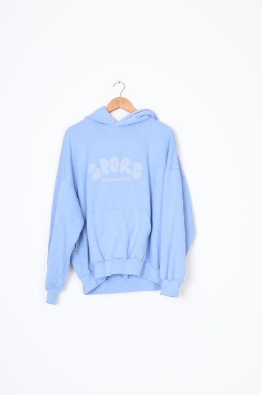 mr winston Womens Blue Sweatshirt Size M
