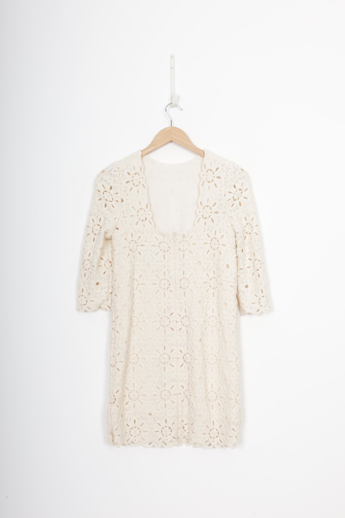 Sezane Womens Cream Dress Size 34
