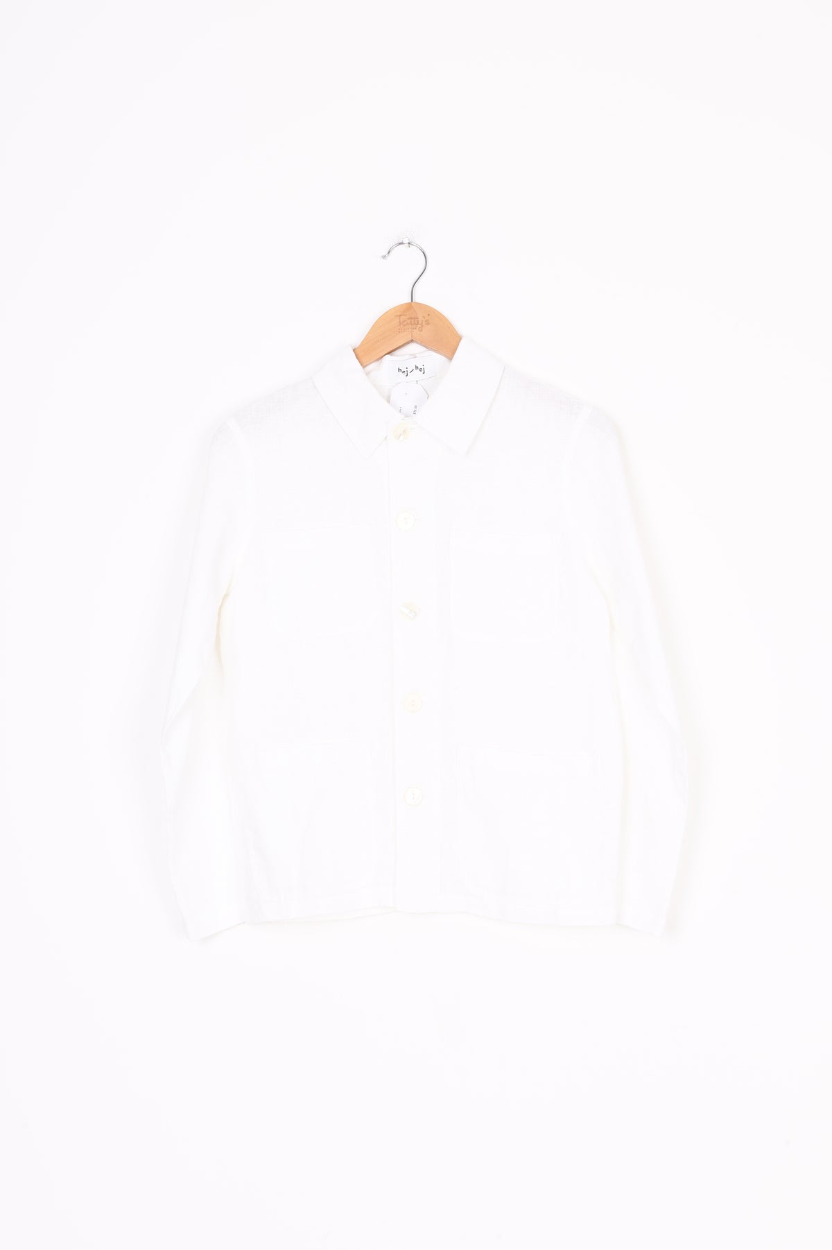 Hej Hej Womens White Shirt Size 6
