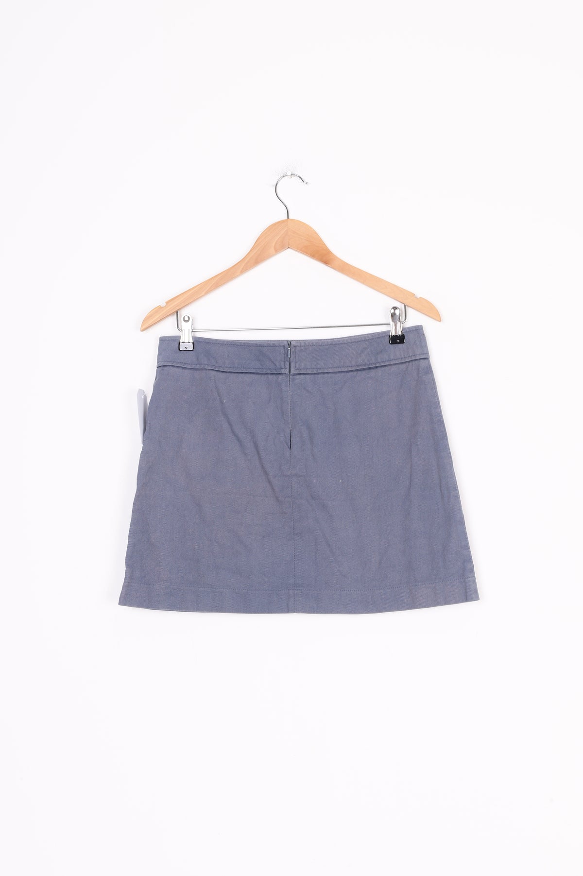 Karen Walker Womens Grey Mini Skirt Size L