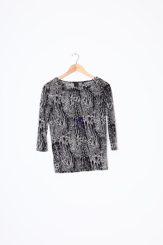 David Lawrence Womens Black Top Size XS