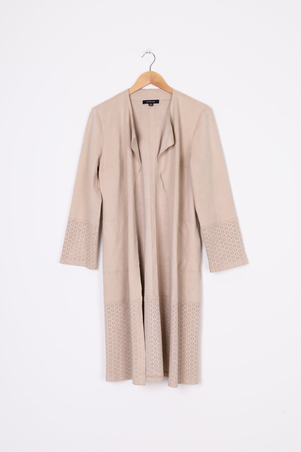 Repertoire Womens Beige Coat Size 10