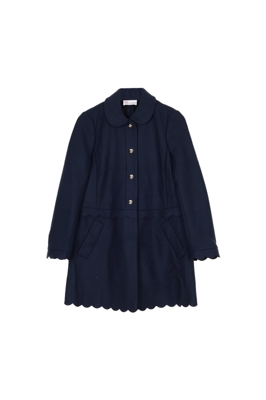 Red Valentino Womens Blue Coat Size 42