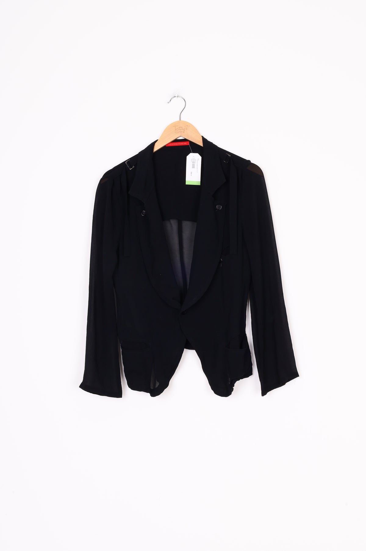 Y's Womens Black Jacket Size 2