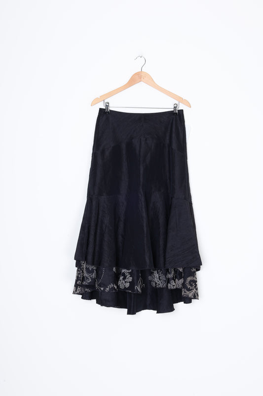 V Luxe Womens Black Skirt Size 10