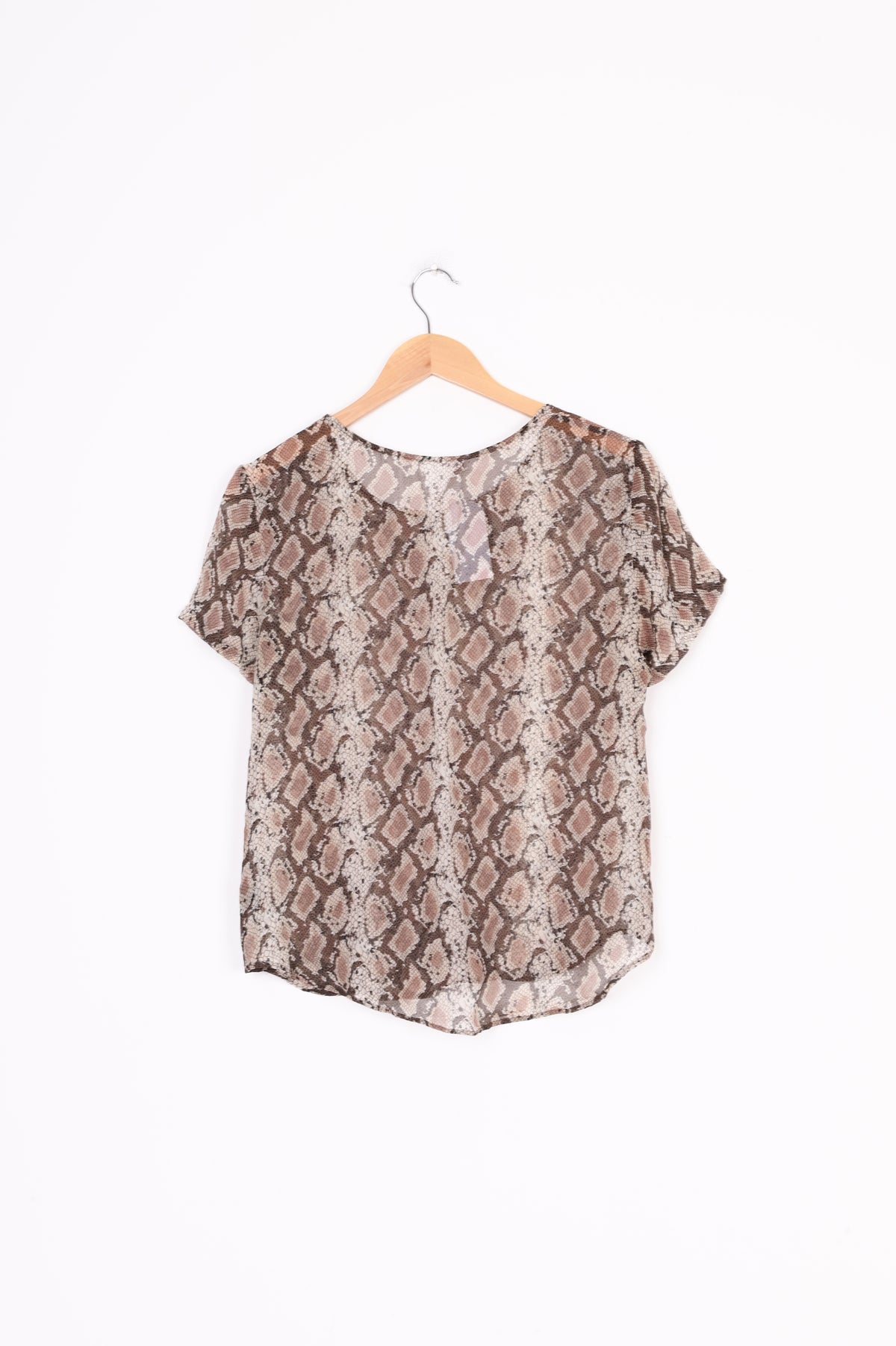 Helen Cherry Womens Brown Top Size S