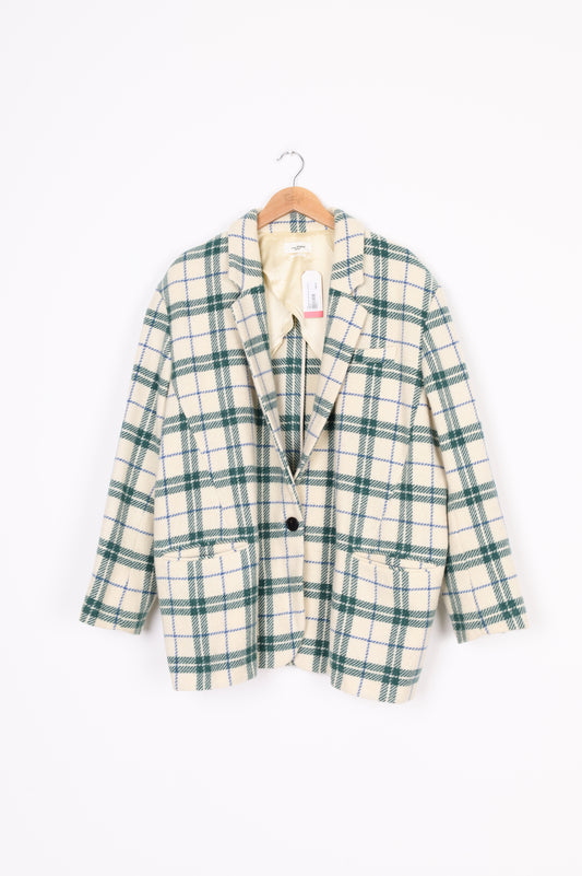 Isabel Marant Etoile Womens Cream Blazer Size 44