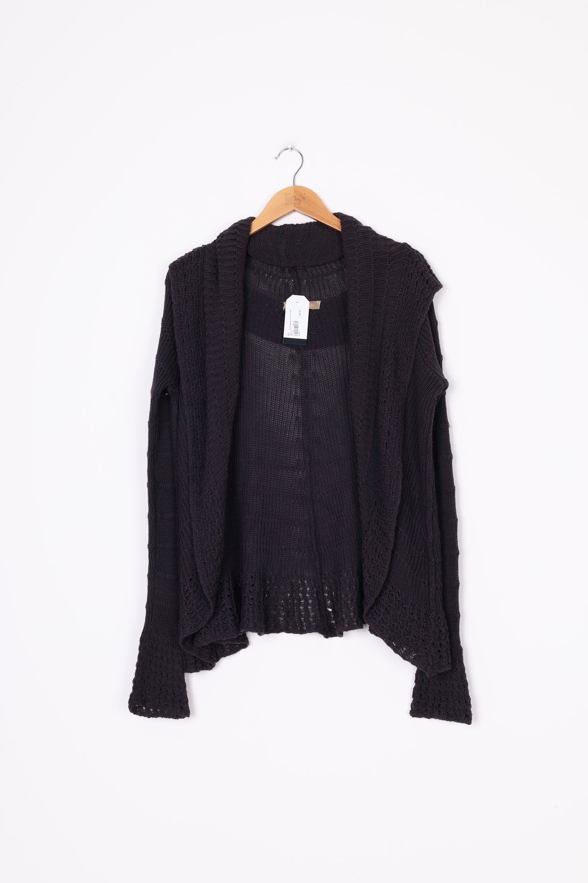 Aliza - NZ Vintage Womens Grey Cardigan Size 10