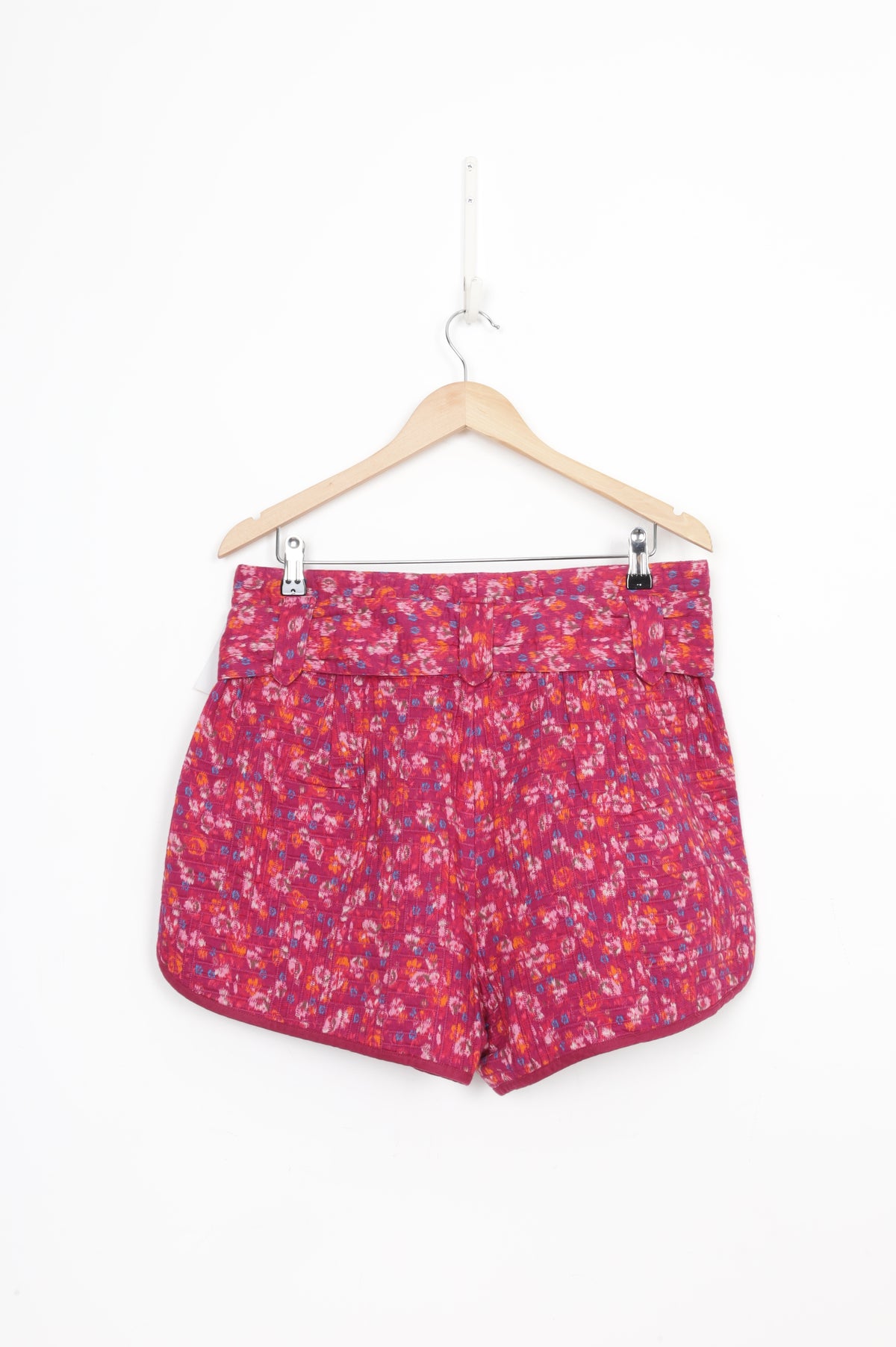 Sezane Womens Purple Shorts Size 44