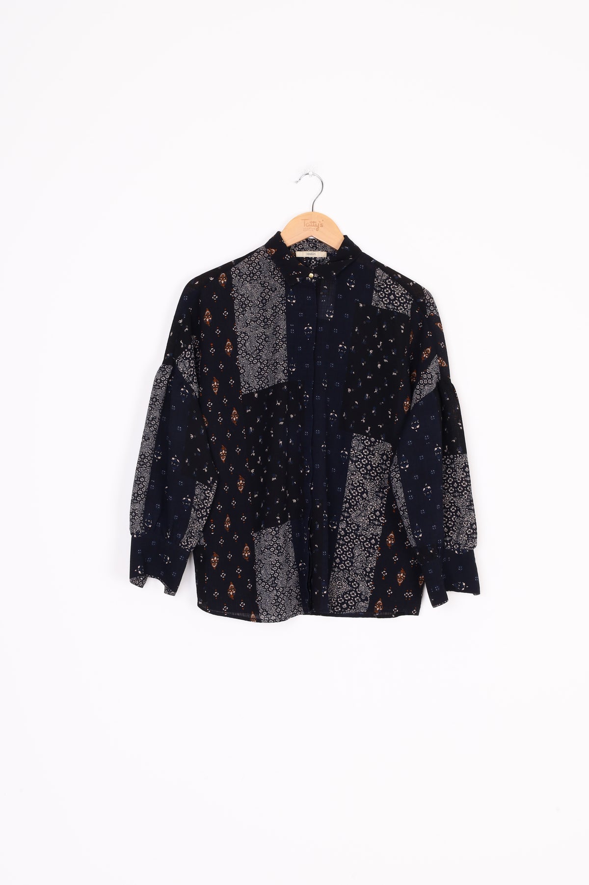 Sessun Womens Blue Shirt Size XS