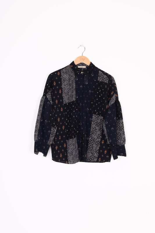 Sessun Womens Blue Shirt Size XS