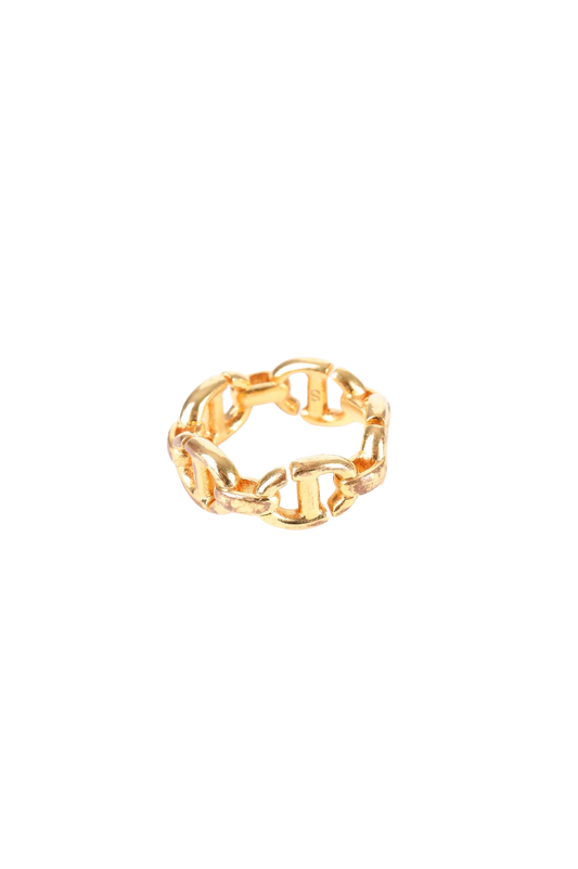 Dior Womens Metallic Ring Size S