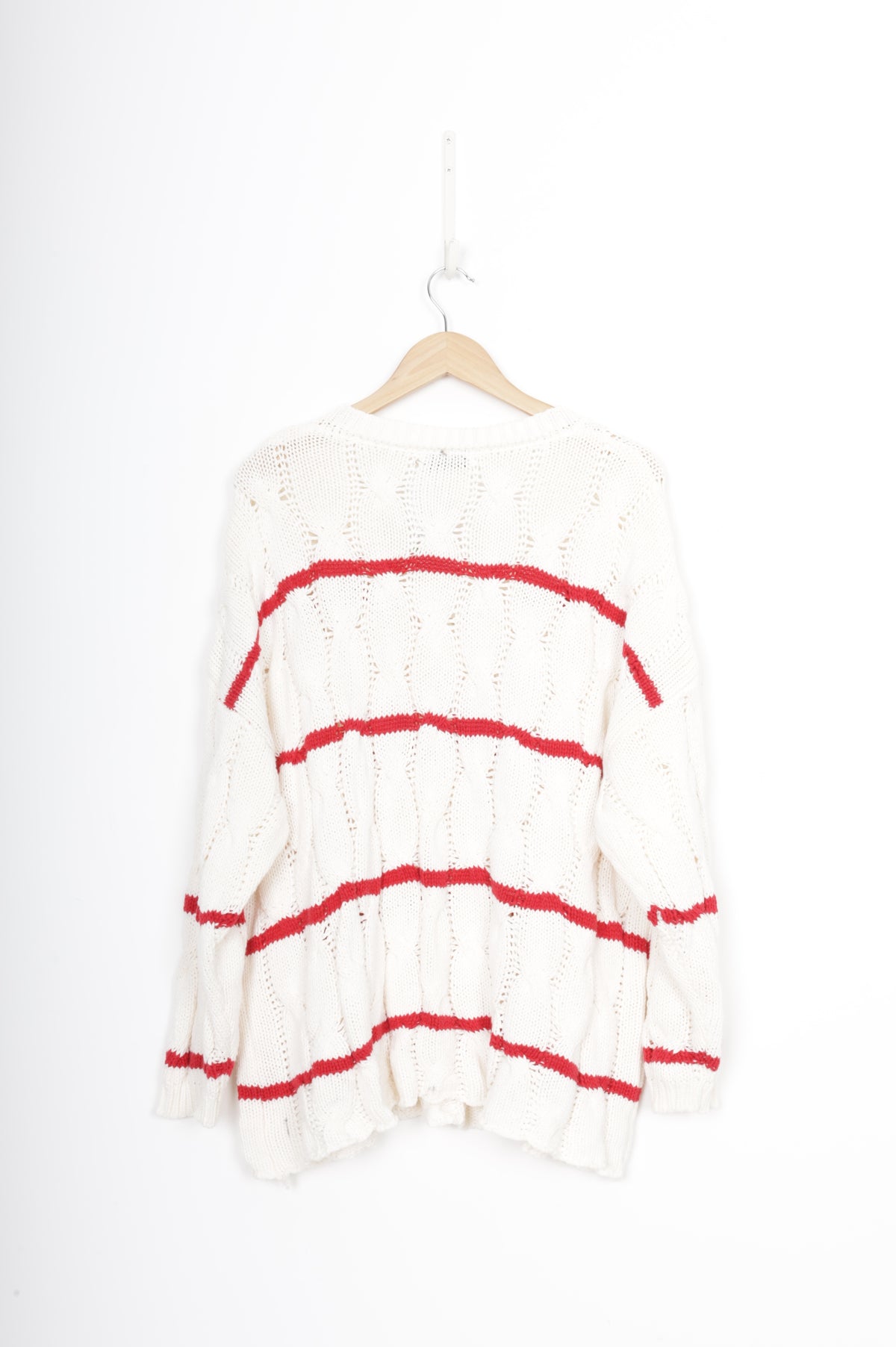 Stella + Gemma Womens White Jumper Size XL