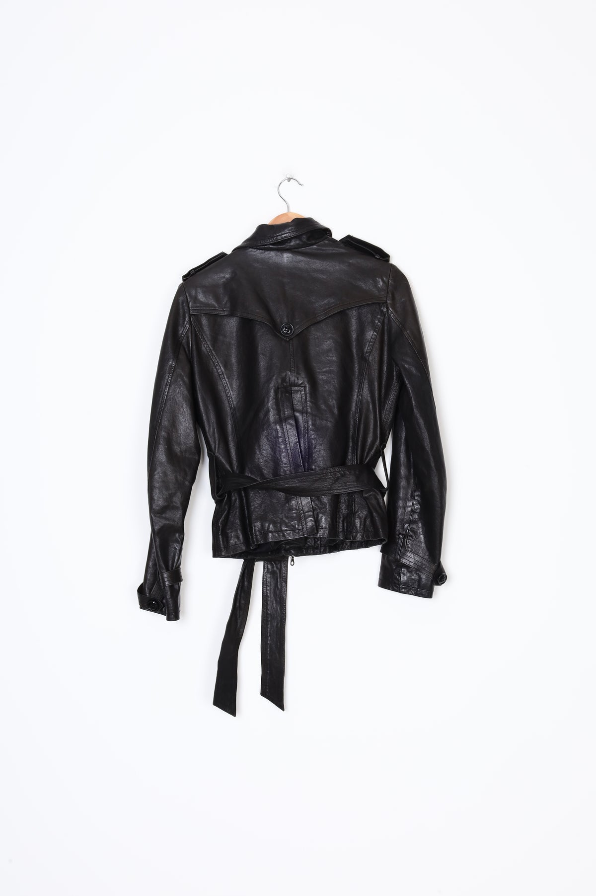 STL leather concept Womens Black Jacket Size 42