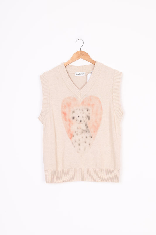 Carne Bollente Womens Beige Vest Size M