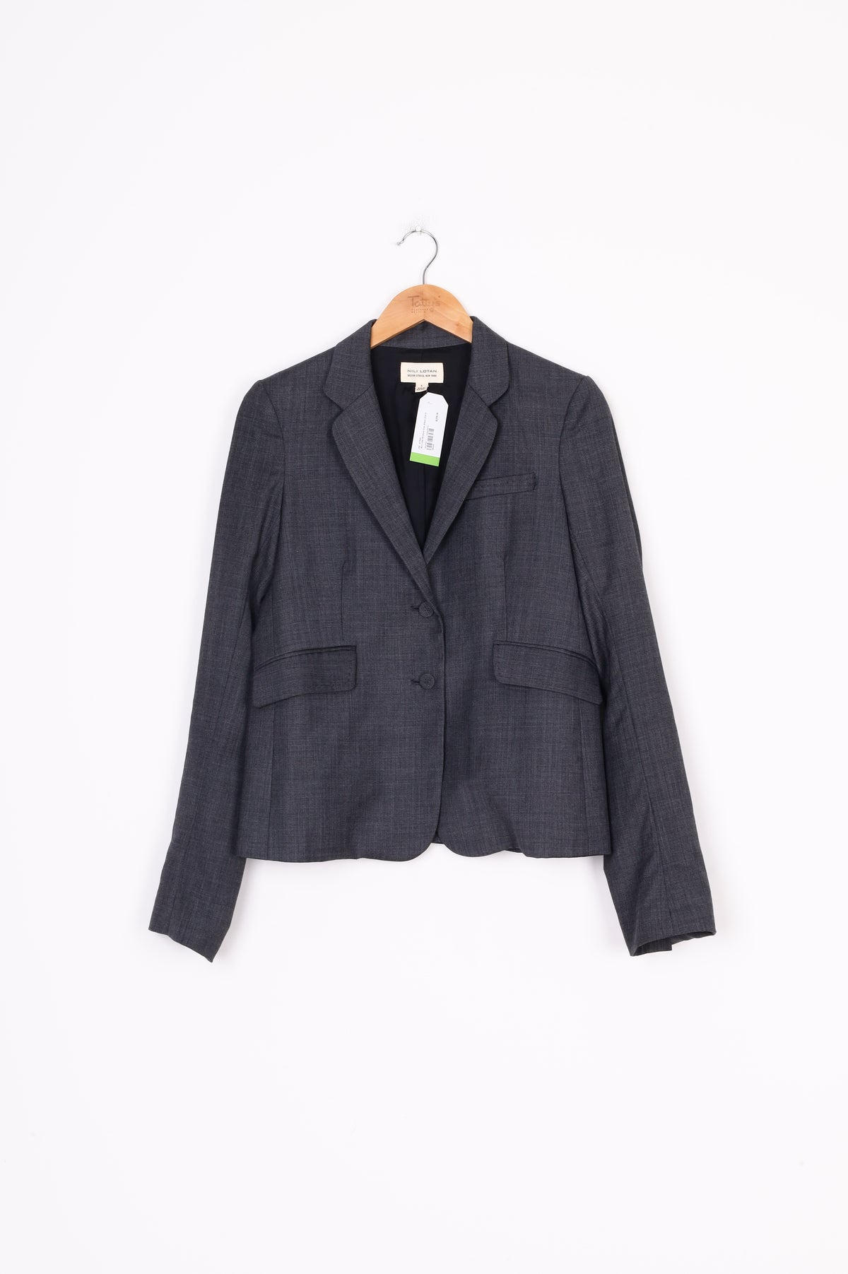 Nili Lotan Womens Grey Blazer Size 6