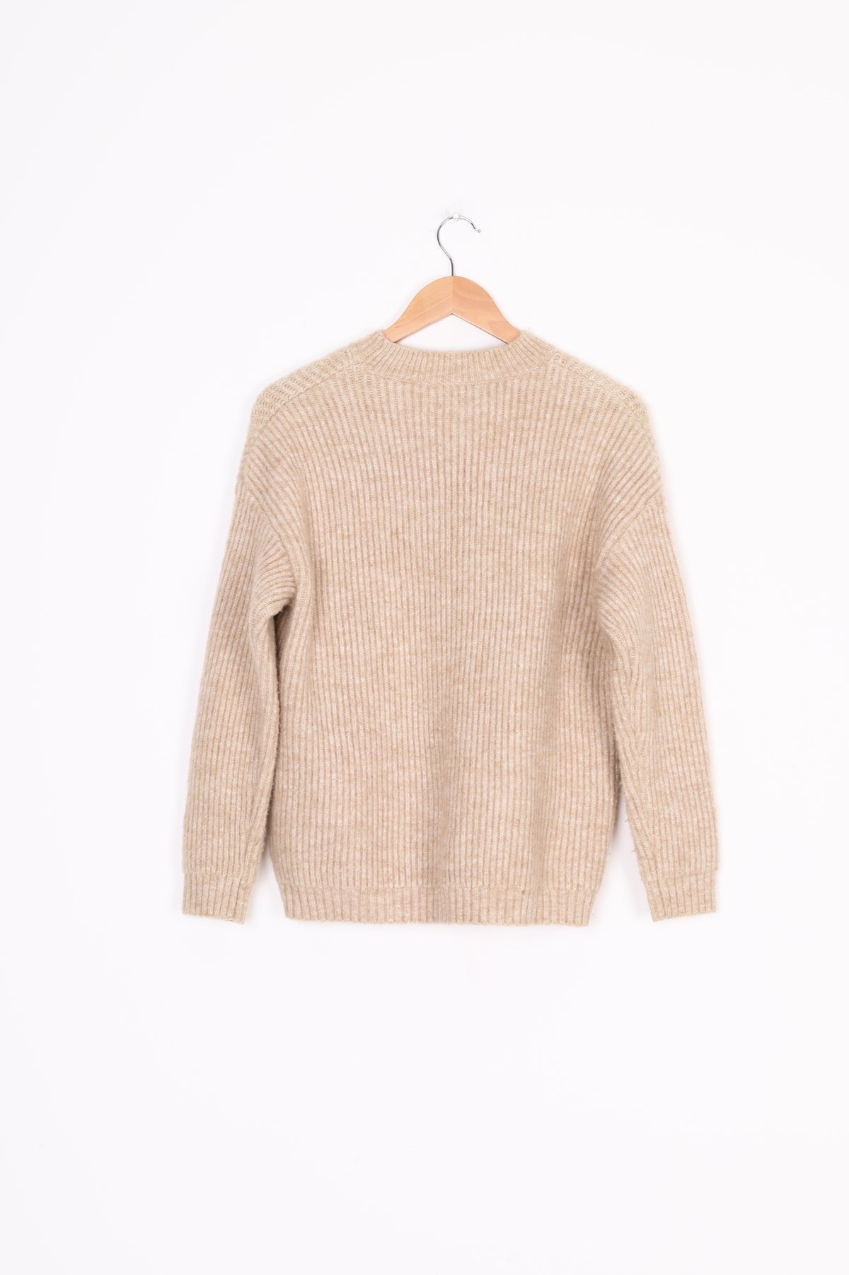 Friend of Audrey Womens Beige Jumper Size S