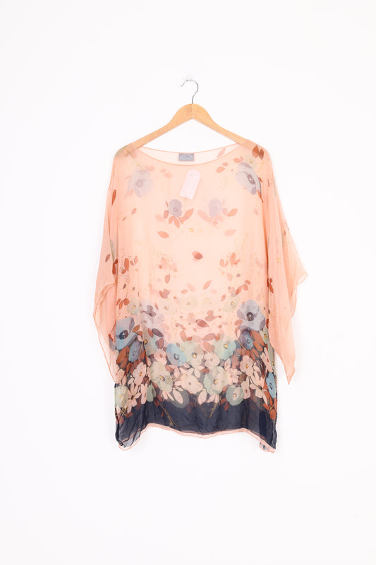 Pearl Womens Pink Blouse Size O/S