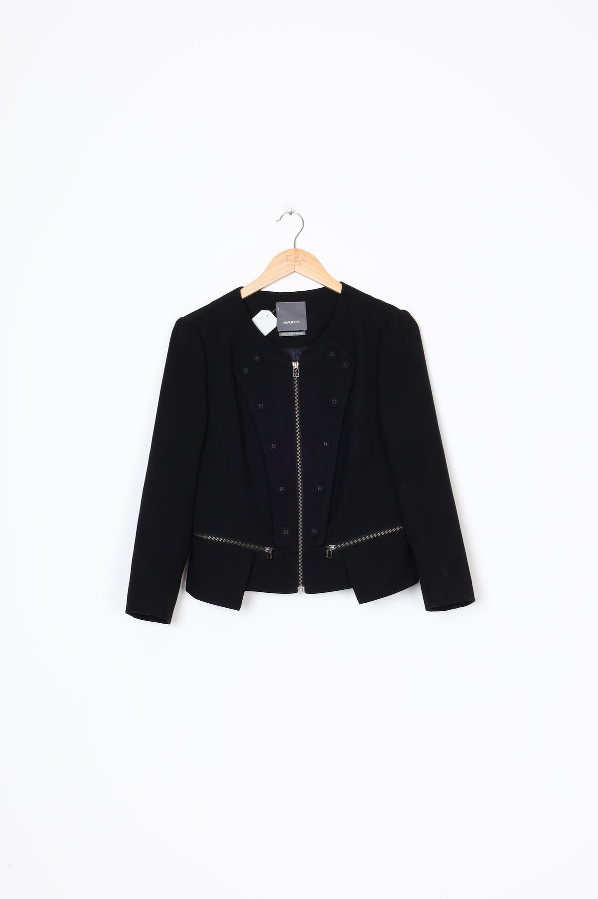 Marcs Womens Black Jacket Size 12