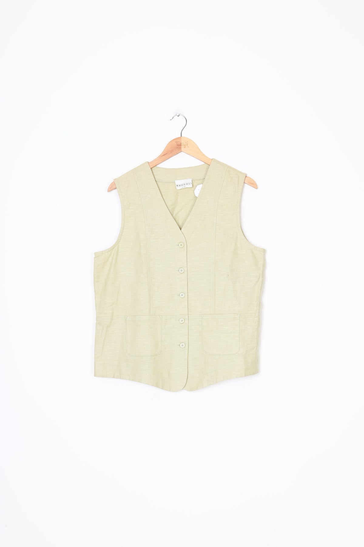 Boscali Womens Green Vest Size 18