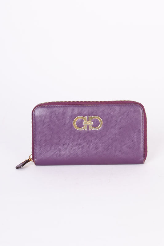 Salvatore Ferragamo Womens Purple Wallet Size O/S