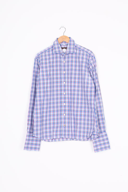 3 Wise Men Mens Blue Shirt Size 41