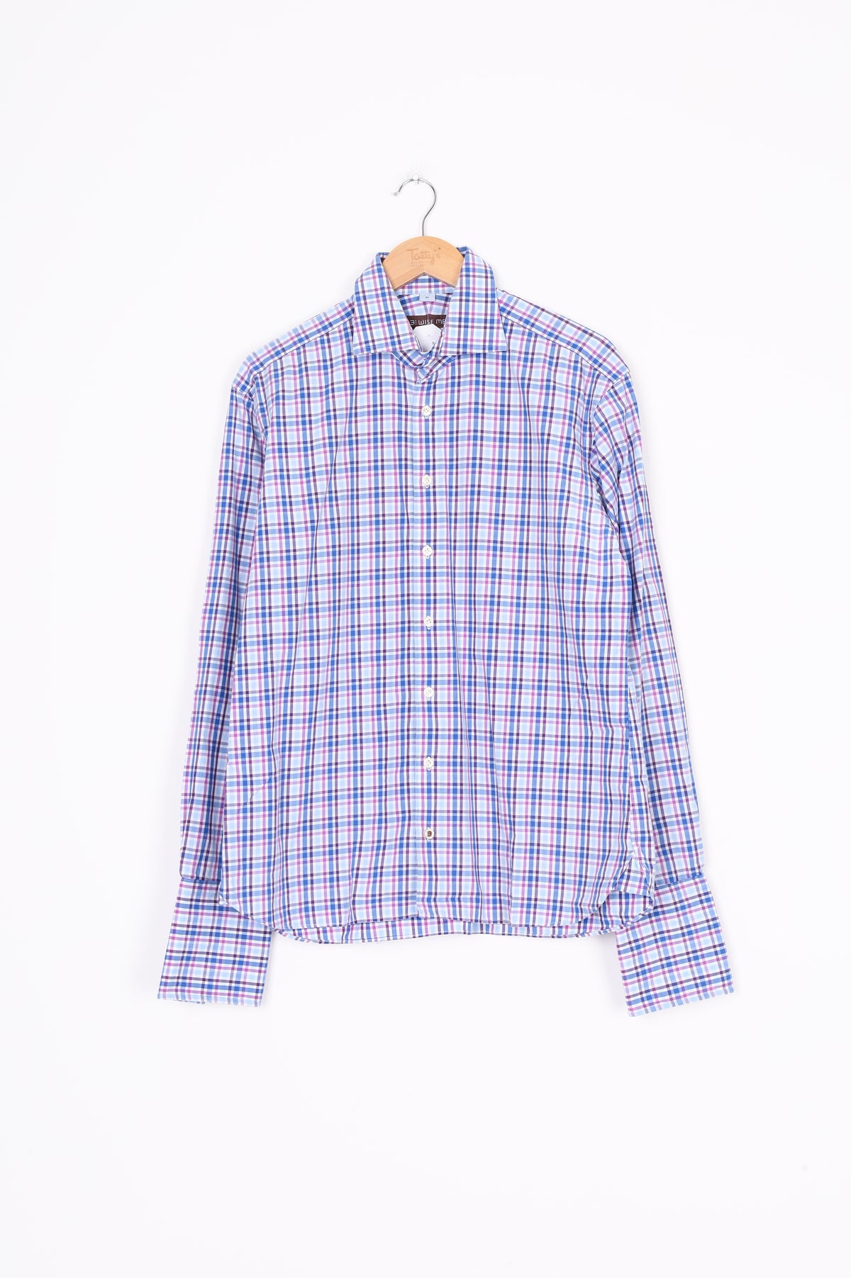 3 Wise Men Mens Blue Shirt Size 41
