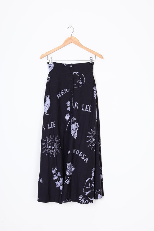 Binny Womens Black Maxi Skirt Size 6