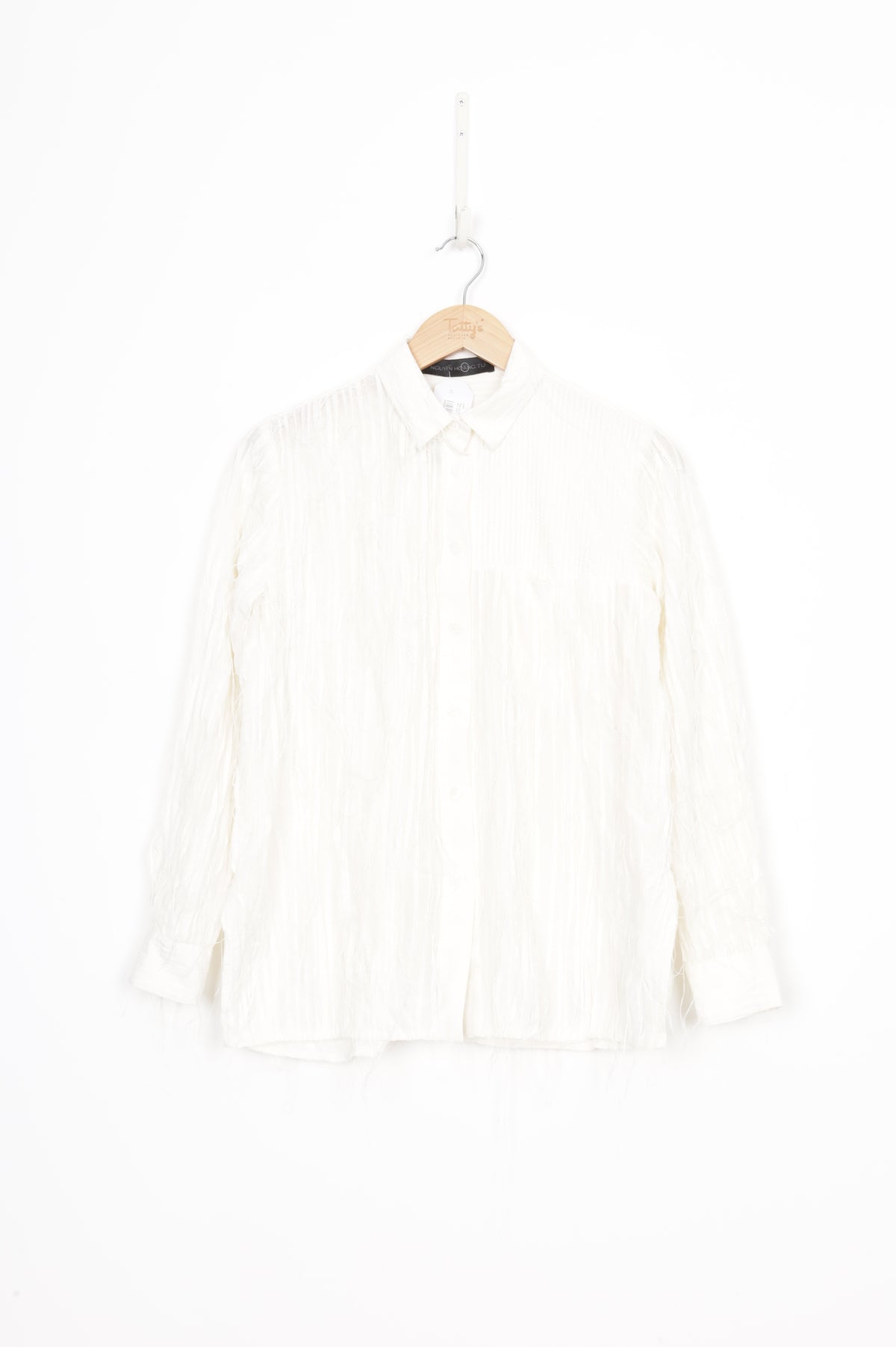 Nguyen Hoang Tui Womens Cream Shirt Size N/S