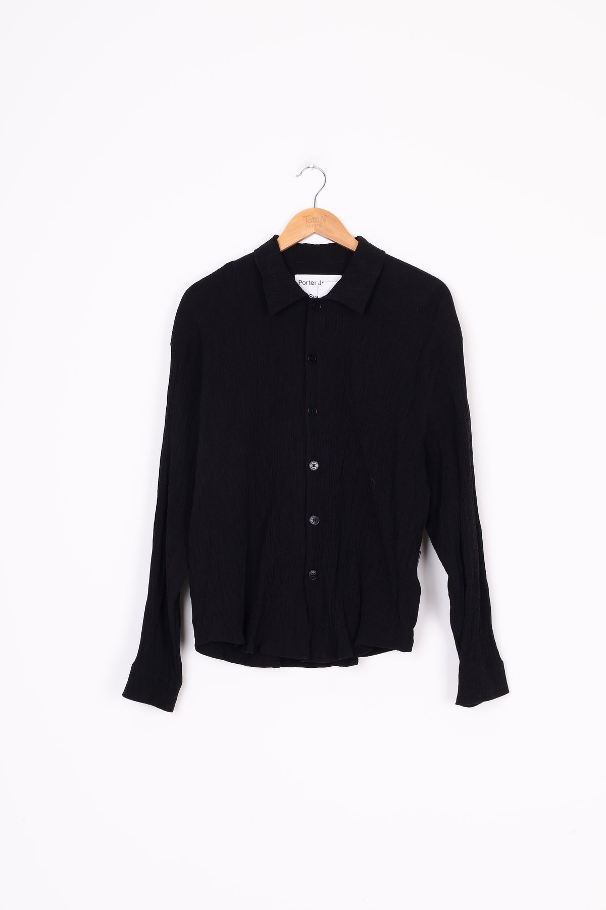 Porter James Sports Mens Black Shirt Size S