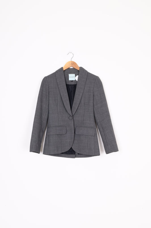 Kate Sylvester Womens Grey Blazer Size XS