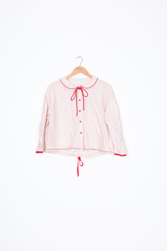 mollyrosa Womens Pink Top Size L