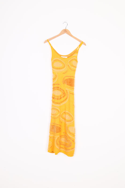 House of Sunny Womens Yellow Dress Size 6