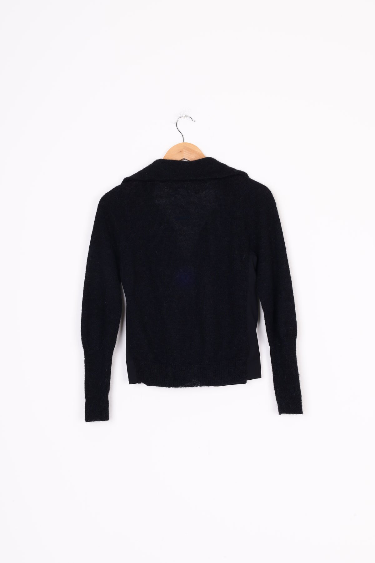 Marilyn Seyb Jeune Womens Black Cardigan Size 8