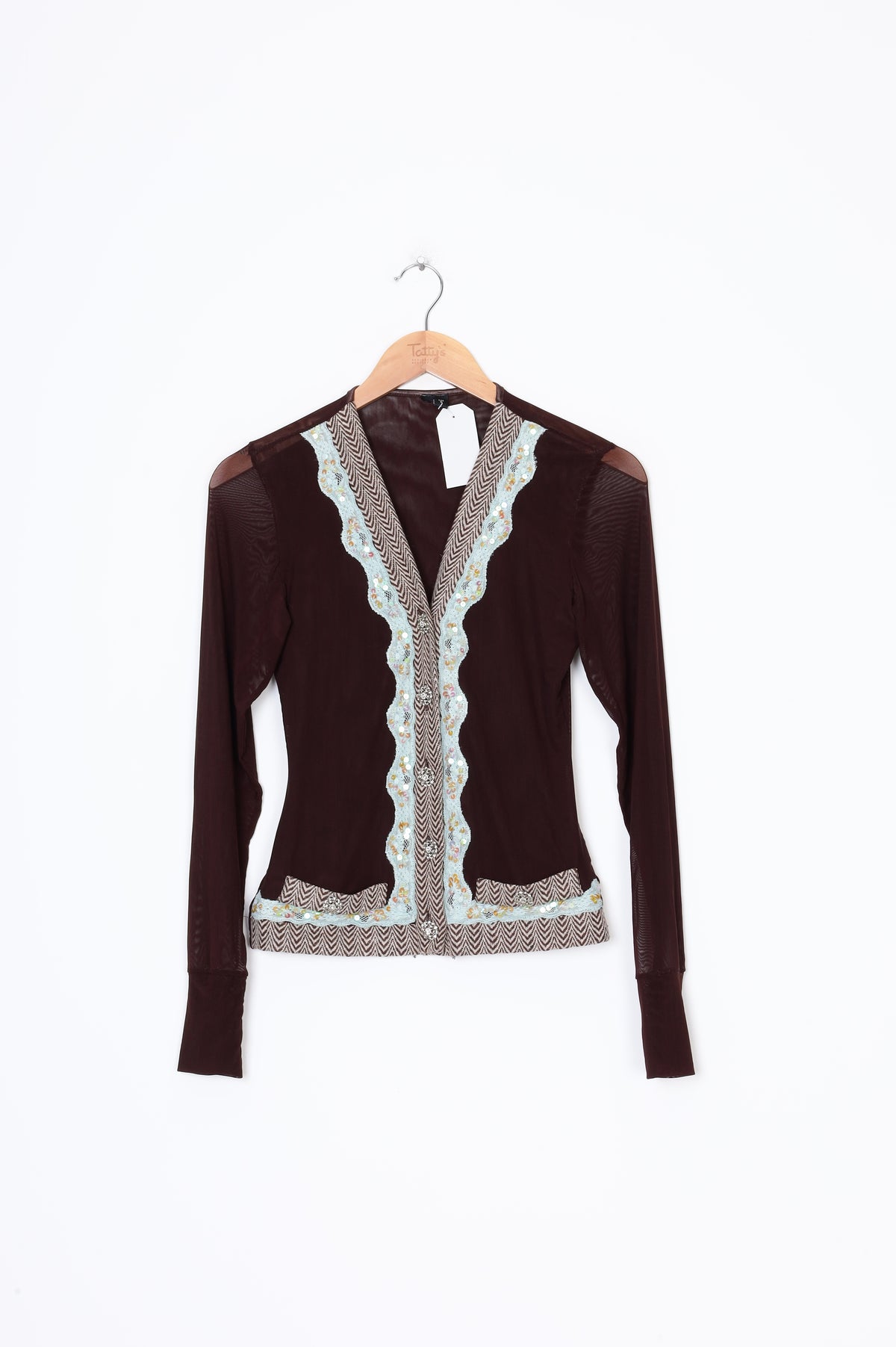 No Label Womens Brown Top Size S
