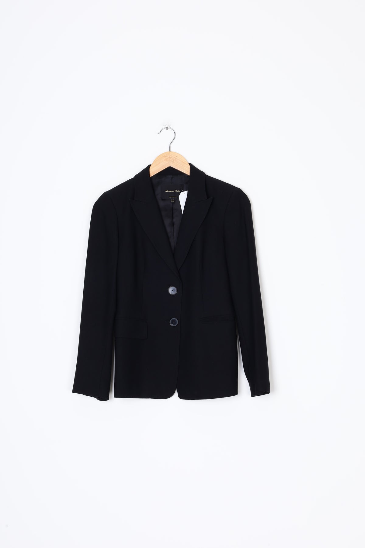 Massimo Dutti Womens Black Blazer Size 36